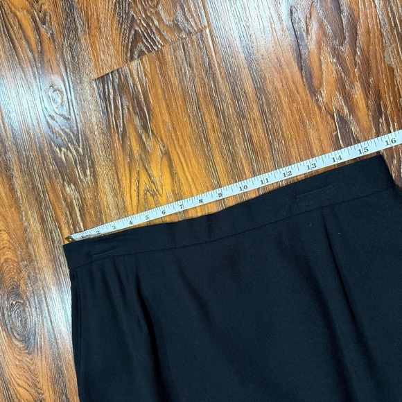 Vintage Women's Size 16 Black Wool Skirt A Line Pocket Midi Koret Large XL - 16 - Picture 5 of 8